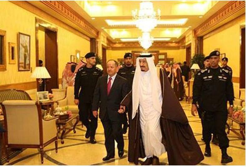 وێنه‌ و ڤيديۆ.. پادشا و ميره‌كانى سعووديه‌ پێشوازى له‌ بارزانى ده‌كه‌ن